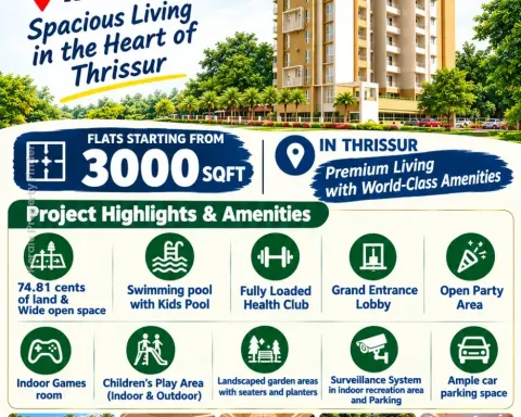 PREMIUM FLATS FOR SALE IN THRISSUR! - Residential for Sale in Thrissur, Thrissur